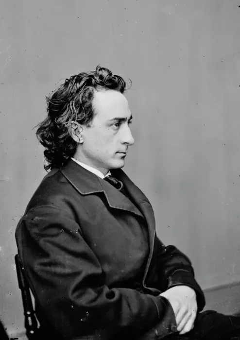 Framed Print : Junius Brutus Booth, Jr. between 1855 and 1865. Creator: Unknown Framed Print : Junius Brutus Booth, Jr. between 1855 and 1865. Creator: Unknown