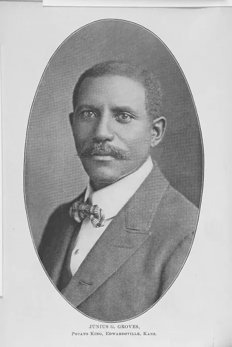 Framed Print : Junius G. Groves; Potato King, Edwardsville, Kans. 1907. Creator: Unknown Framed Print : Junius G. Groves; Potato King, Edwardsville, Kans. 1907. Creator: Unknown