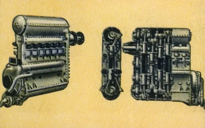Framed Print : Junkers 700-800 horse power diesel aircraft engine, 1932. Creator: Unknown Framed Print : Junkers 700-800 horse power diesel aircraft engine, 1932. Creator: Unknown
