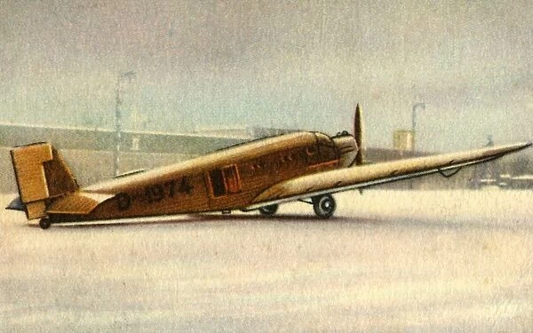 Junkers Ju 52 plane, 1932. Creator: Unknown