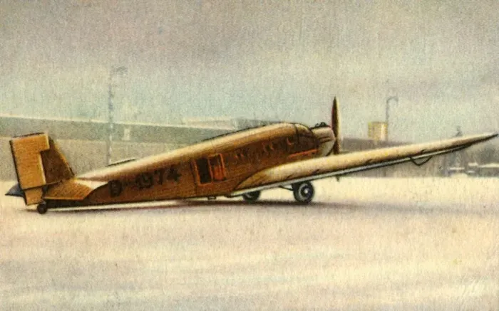 Framed Print : Junkers Ju 52 plane, 1932. Creator: Unknown