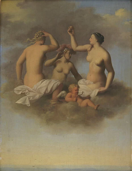Juno, Minerva and Venus with Cupid, 1645-1680. Creator: Toussaint Gelton