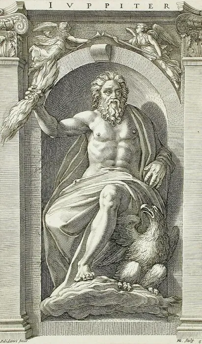 Framed Print : Jupiter, 1592. Creator: Hendrik Goltzius Framed Print : Jupiter, 1592. Creator: Hendrik Goltzius