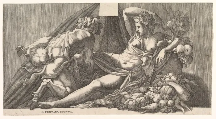 Framed Print : Jupiter and Antiope. Creator: Attributed to Master FG (Italian, active mid-16th century) Framed Print : Jupiter and Antiope. Creator: Attributed to Master FG (Italian, active mid-16th century)