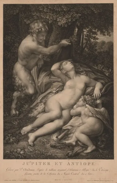 Framed Print : Jupiter and Antiope. Creator: Pierre Audouin (French, 1768-1822) Framed Print : Jupiter and Antiope. Creator: Pierre Audouin (French, 1768-1822)