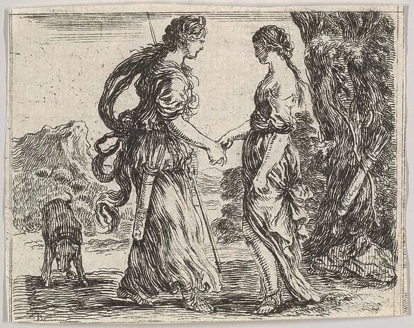 Jupiter and Calisto, from Game of Mythology (Jeu de la Mythologie), 1644