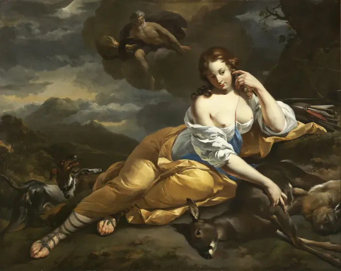 Framed Print : Jupiter and Callisto, c. 1656 Framed Print : Jupiter and Callisto, c. 1656