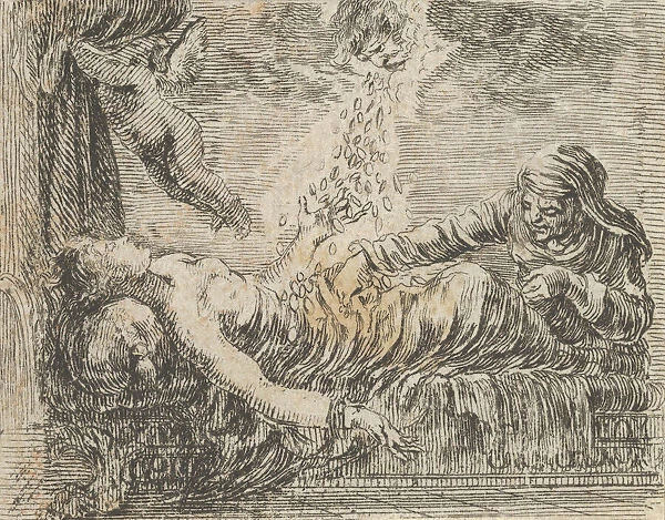Jupiter and Danaë, from Game of Mythology (Jeu de la Mythologie), 1644