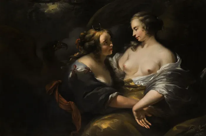 Framed Print : Jupiter, Disguised as Diana, Seducing the Nymph Callisto Framed Print : Jupiter, Disguised as Diana, Seducing the Nymph Callisto