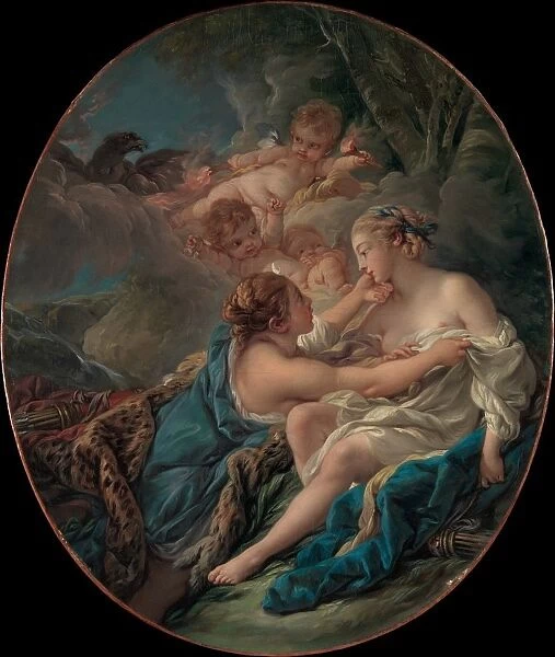 Jupiter, in the Guise of Diana, and Callisto, 1763. Creator: Francois Boucher