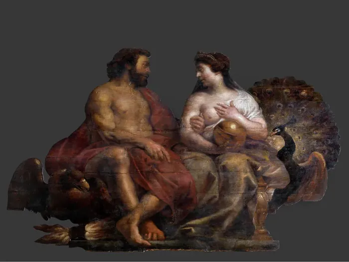 Framed Print : Jupiter and Juno, c1620s. Creator: Cornelis de Vos Framed Print : Jupiter and Juno, c1620s. Creator: Cornelis de Vos