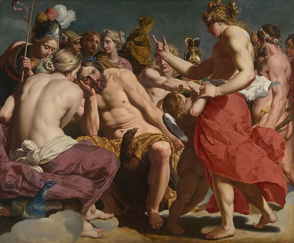 Jupiter Rebuked by Venus, c. 1612  /  13. Creator: Abraham Janssens