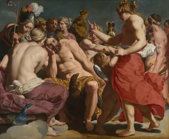 Framed Print : Jupiter Rebuked by Venus, c. 1612 / 13. Creator: Abraham Janssens Framed Print : Jupiter Rebuked by Venus, c. 1612 / 13. Creator: Abraham Janssens