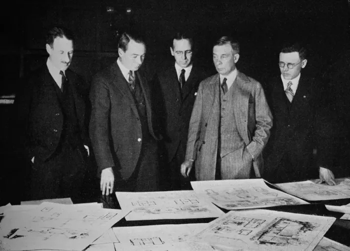Framed Print : Jury for the Lehigh Portland Cement Home Competition, 1926 Framed Print : Jury for the Lehigh Portland Cement Home Competition, 1926