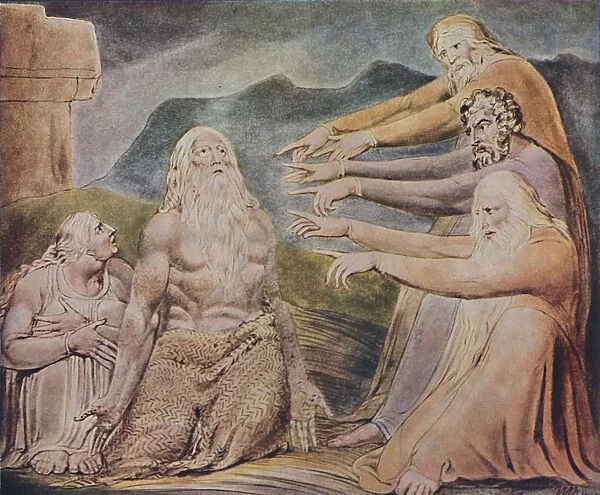The Just Upright Man Is Laughed To Scorn, c1825, (1947). Artist: William Blake