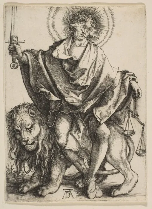 Framed Print : Justice, ca. 1499. Creator: Albrecht Durer