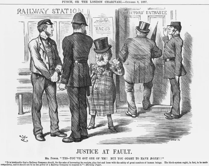 Framed Print : Justice at Fault, 1887. Artist: Joseph Swain Framed Print : Justice at Fault, 1887. Artist: Joseph Swain