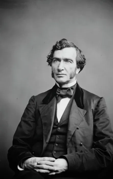Framed Print : Justin Smith Morrill of Vermont, between 1855 and 1865. Creator: Unknown Framed Print : Justin Smith Morrill of Vermont, between 1855 and 1865. Creator: Unknown