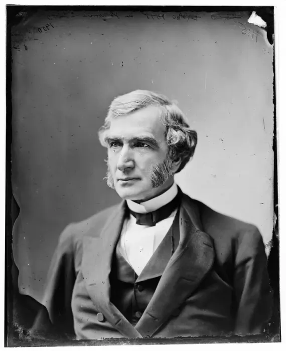 Framed Print : Justin Smith Morrill of Vermont, between 1865 and 1880. Creator: Unknown Framed Print : Justin Smith Morrill of Vermont, between 1865 and 1880. Creator: Unknown