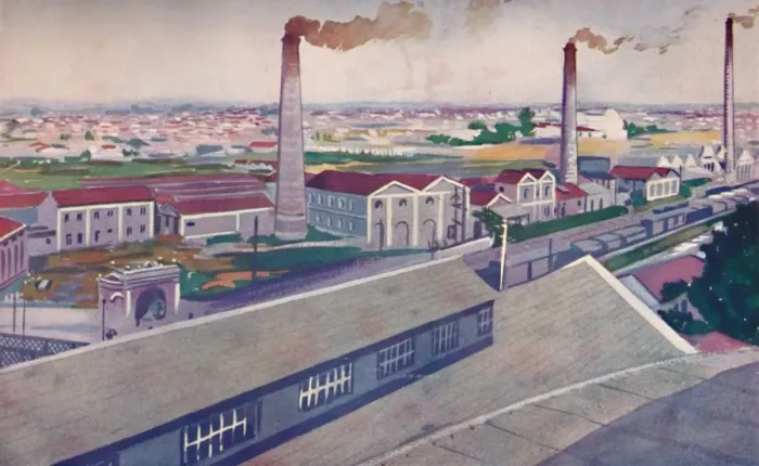 Framed Print : The Jute Mills of the Cia. Nacional de Tecidos de Juta, 1914 Framed Print : The Jute Mills of the Cia. Nacional de Tecidos de Juta, 1914