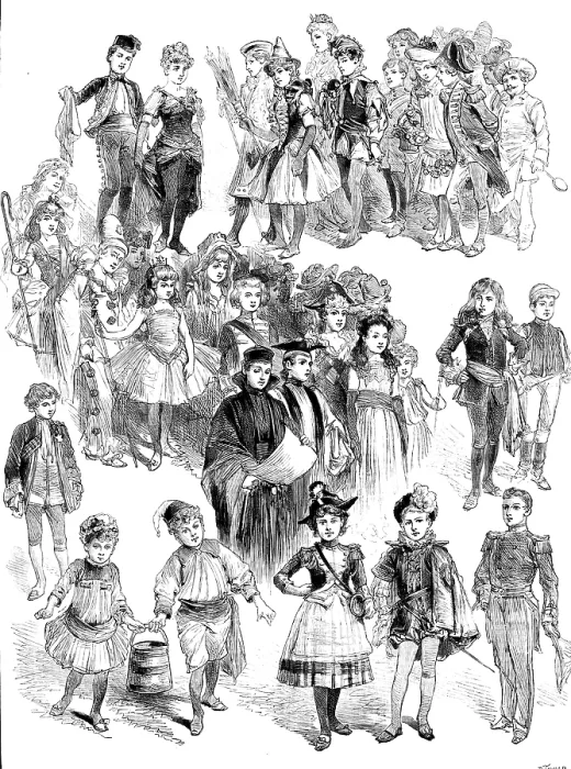 Framed Print : Juvenile Fancy-Dress Ball given by the Lady Mayoress at the Mansion House, 1890. Creator: R. Taylor Framed Print : Juvenile Fancy-Dress Ball given by the Lady Mayoress at the Mansion House, 1890. Creator: R. Taylor