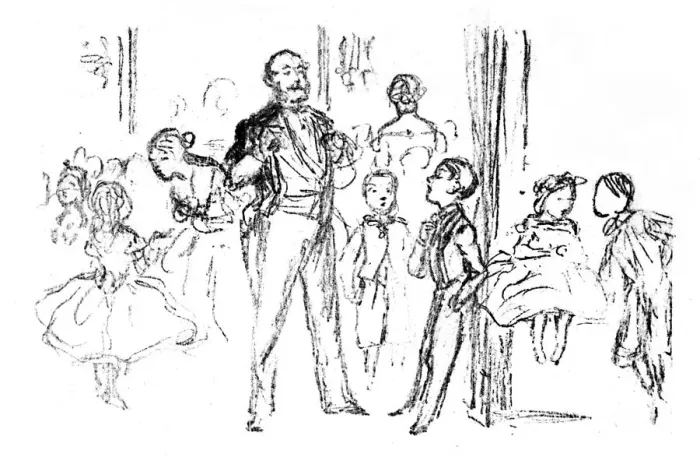Framed Print : Juvenile Party, From Punch, 1864, (1923). Artist: John Leech Framed Print : Juvenile Party, From Punch, 1864, (1923). Artist: John Leech