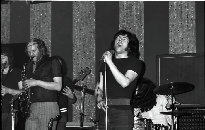Framed Print : J.W, Hodkinson and Dave Quincy, If, Marquee Club, Soho, London, 1971. Creator: Brian O'Connor Framed Print : J.W, Hodkinson and Dave Quincy, If, Marquee Club, Soho, London, 1971. Creator: Brian O'Connor