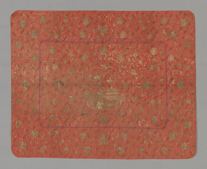 Framed Print : K ang Cover, China, Qing dyansty (1644-1911), 1800 / 50. Creator: Unknown Framed Print : K ang Cover, China, Qing dyansty (1644-1911), 1800 / 50. Creator: Unknown