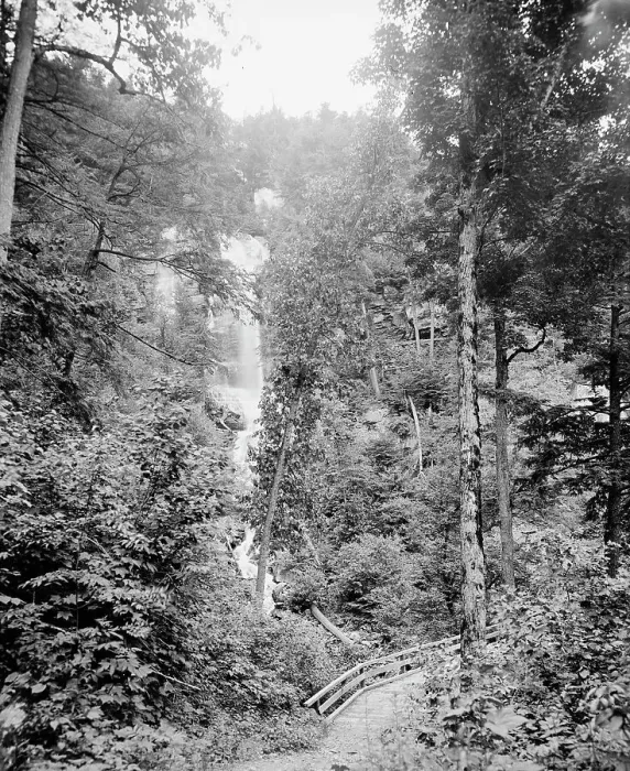 Framed Print : Kaaterskill Clove from Santa Cruz Falls, Catskill Mts. N.Y. between 1895 and 1910. Creator: Unknown Framed Print : Kaaterskill Clove from Santa Cruz Falls, Catskill Mts. N.Y. between 1895 and 1910. Creator: Unknown