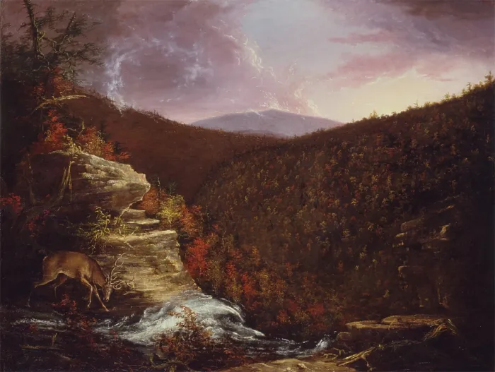 Framed Print : From the Top of Kaaterskill Falls, 1826. Creator: Thomas Cole Framed Print : From the Top of Kaaterskill Falls, 1826. Creator: Thomas Cole
