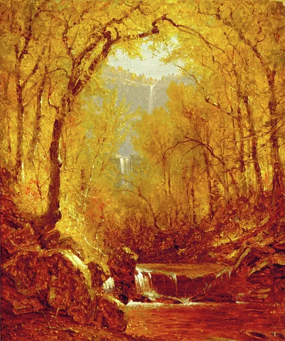 Framed Print : Kaaterskill Falls, 1871. Creator: Sanford Robinson Gifford Framed Print : Kaaterskill Falls, 1871. Creator: Sanford Robinson Gifford