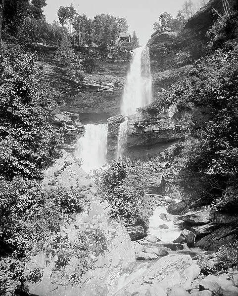 Kaaterskill Falls from below, Catskill Mts. N.Y. between 1895 and 1910. Creator: Unknown