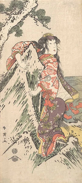 Kabuki Actor Segawa Kikunojo III in a Female Role, 1788. Creator: Katsukawa Shun ei