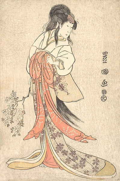 Kabuki Actor Segawa Kikunojo III in a Mad Female Role, 1798 (Kansei 9)