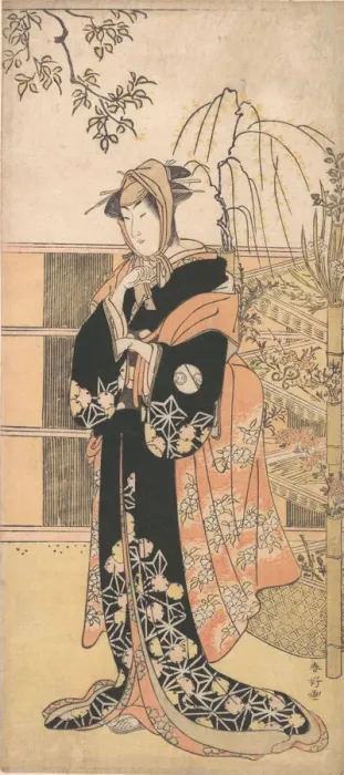Framed Print : Kabuki Actor Segawa Kikunojo III in a Womans Role, ca. 1780s Framed Print : Kabuki Actor Segawa Kikunojo III in a Womans Role, ca. 1780s