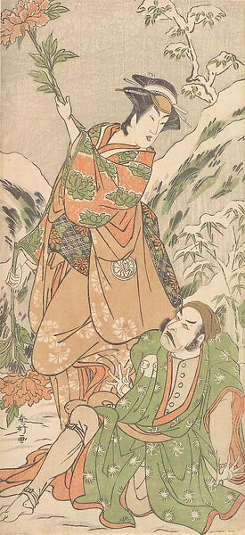 Kabuki Actors Arashi Ryuzo II and Segawa Kikunojo III, ca. 1790