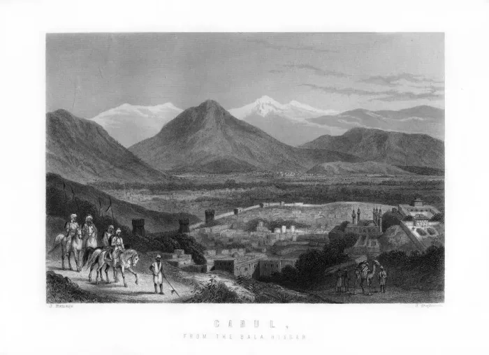 Framed Print : Kabul from the Bala Hissar, Afghanistan, 1893. Artist: J Stephenson Framed Print : Kabul from the Bala Hissar, Afghanistan, 1893. Artist: J Stephenson