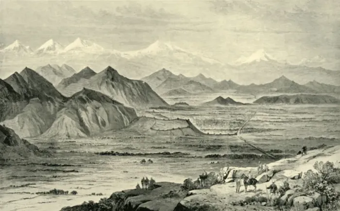 Framed Print : Kabul, Looking North from the Hill above the British Camp at Beni Hissar, October 8, 1879, (1901) Framed Print : Kabul, Looking North from the Hill above the British Camp at Beni Hissar, October 8, 1879, (1901)