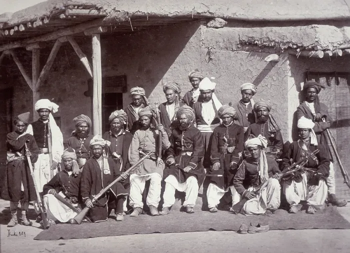 Framed Print : Kabul Police, Afghanistan, c1880. Creator: John Burke Framed Print : Kabul Police, Afghanistan, c1880. Creator: John Burke