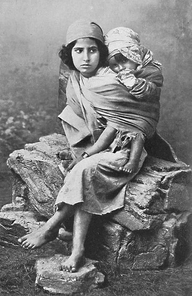 Kabyle children, North Algeria, 1912. Artist: Leroux