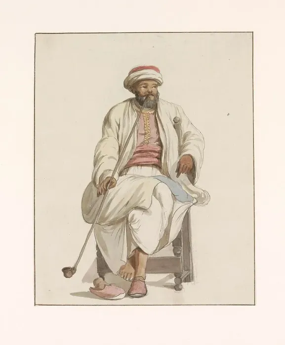Framed Print : Kadi of the Islamic slaves in Malta, 1778. Creator: Louis Ducros Framed Print : Kadi of the Islamic slaves in Malta, 1778. Creator: Louis Ducros
