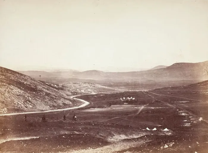 Framed Print : Kadikoi, From Camp Of Horse Artillery (image 2 of 2), Printed 1856 (2-29). Creator: Roger Fenton Framed Print : Kadikoi, From Camp Of Horse Artillery (image 2 of 2), Printed 1856 (2-29). Creator: Roger Fenton