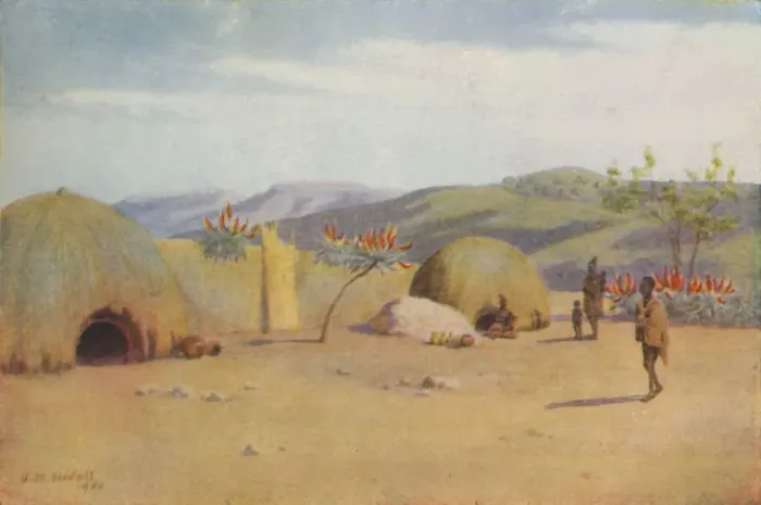 Framed Print : Kaffir Kraal, 1924 Framed Print : Kaffir Kraal, 1924
