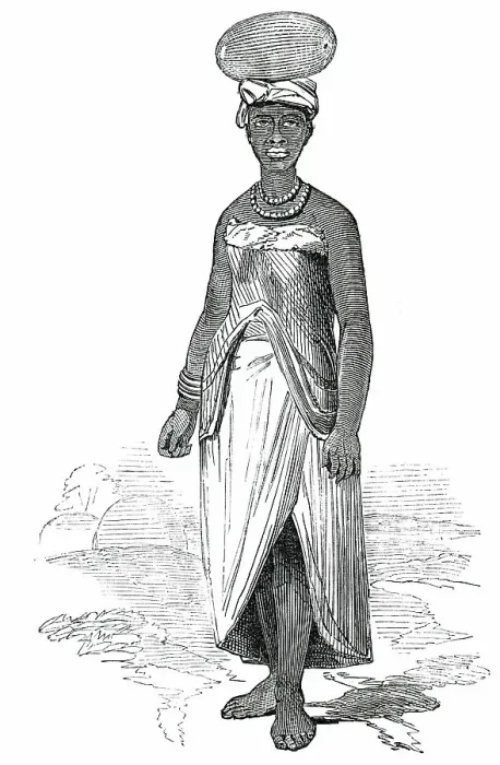 Framed Print : Kaffir Woman, 1850. Creator: Unknown Framed Print : Kaffir Woman, 1850. Creator: Unknown