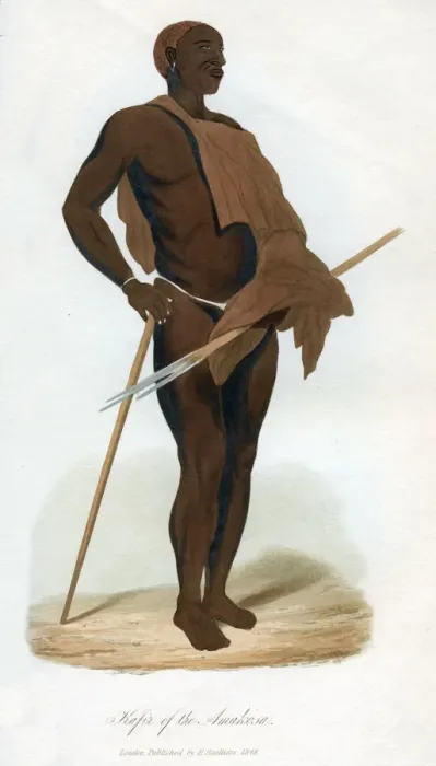 Framed Print : Kafir of the Amakosa, 1848 Framed Print : Kafir of the Amakosa, 1848