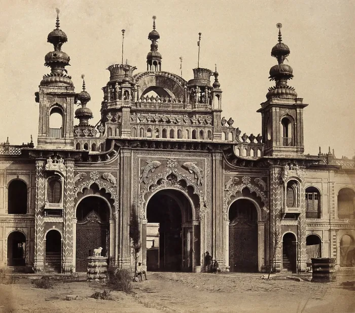 Framed Print : Kaiser Bagh, Lucknow, India: the great gateway, c1858. Creator: Felice Beato Framed Print : Kaiser Bagh, Lucknow, India: the great gateway, c1858. Creator: Felice Beato