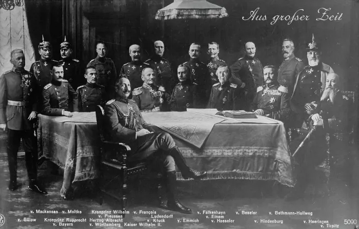 Framed Print : Kaiser and his Generals, between c1910 and c1915. Creator: Bain News Service Framed Print : Kaiser and his Generals, between c1910 and c1915. Creator: Bain News Service