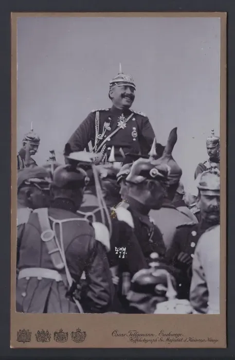 Framed Print : Kaiser Wilhelm II of Germany during Military Manoeuvres Framed Print : Kaiser Wilhelm II of Germany during Military Manoeuvres