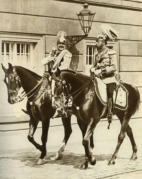 Kaiser Wilhelm II and King George V in Berlin, Germany, 1911, (1935). Creator: Unknown