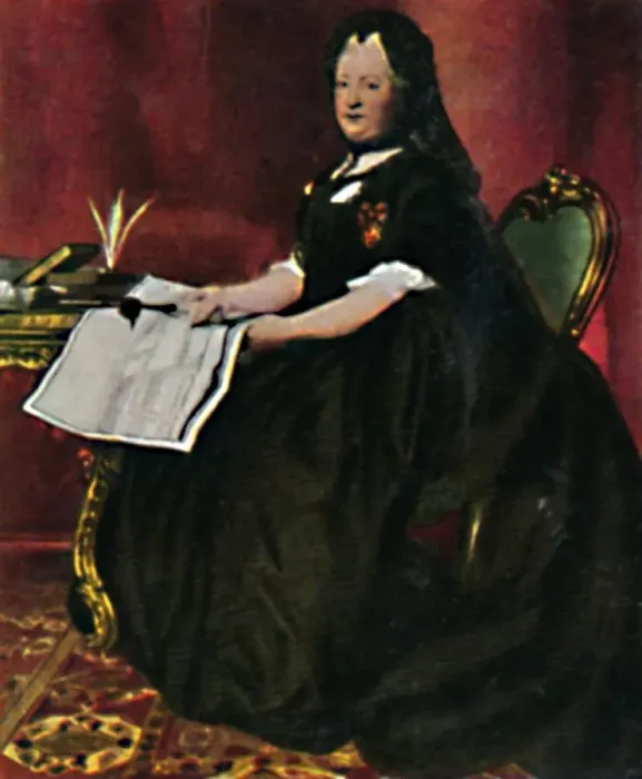 Framed Print : Kaiserin Maria Therestia 1717-1780. - Gemalde von Maron, 1934 Framed Print : Kaiserin Maria Therestia 1717-1780. - Gemalde von Maron, 1934